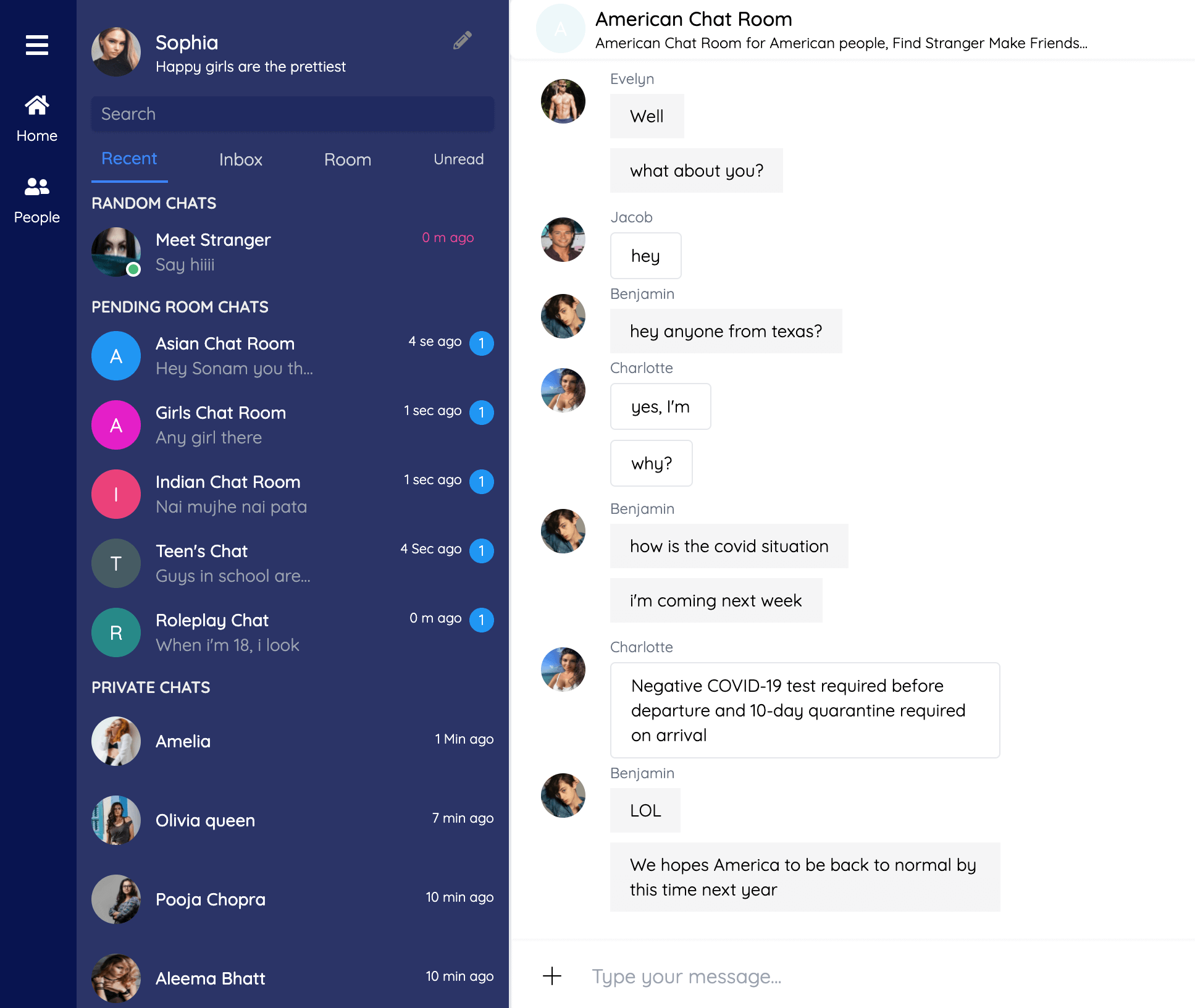 Inbox User Interface